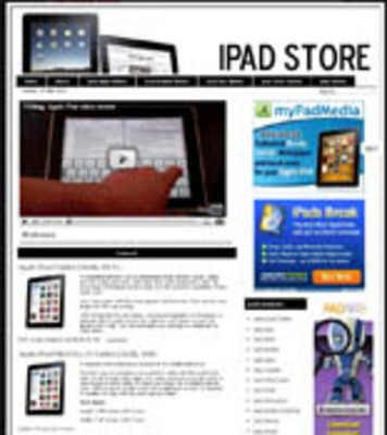 Product picture Ipad Pre-Loaded Website 