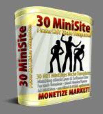 Product picture 30 Mini Site Templates with MRR+Bonuses!